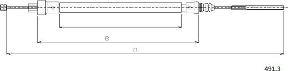 Cabor 491.3 - Kabel, dayanacaq əyləci furqanavto.az