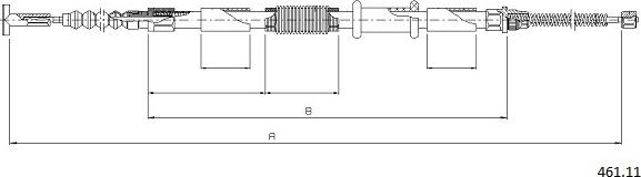 Cabor 461.11 - Kabel, dayanacaq əyləci furqanavto.az