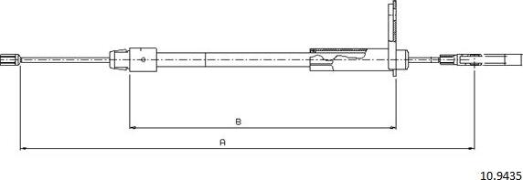 Cabor 10.9435 - Kabel, dayanacaq əyləci furqanavto.az