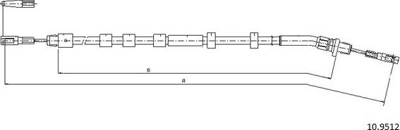 Cabor 10.9512 - Kabel, dayanacaq əyləci furqanavto.az