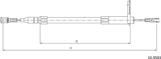 Cabor 10.9583 - Kabel, dayanacaq əyləci furqanavto.az