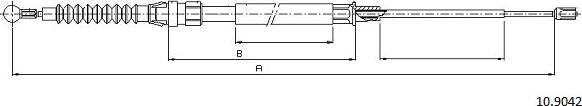 Cabor 10.9042 - Kabel, dayanacaq əyləci furqanavto.az