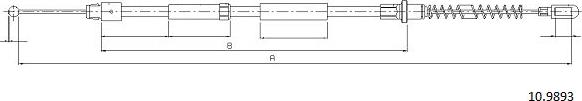 Cabor 10.9893 - Kabel, dayanacaq əyləci furqanavto.az