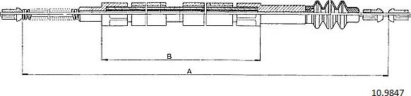 Cabor 10.9847 - Kabel, dayanacaq əyləci furqanavto.az