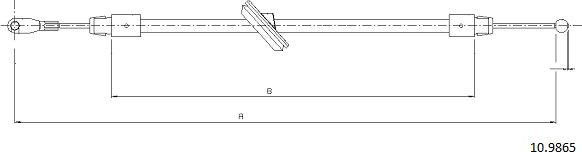 Cabor 10.9865 - Kabel, dayanacaq əyləci furqanavto.az