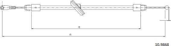 Cabor 10.9868 - Kabel, dayanacaq əyləci furqanavto.az