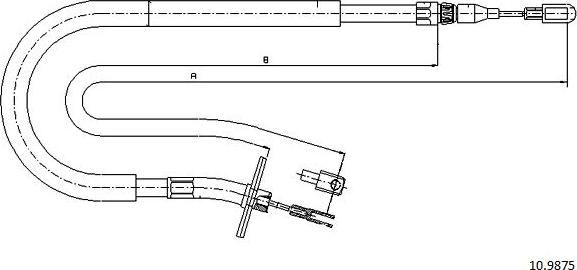 Cabor 10.9875 - Kabel, dayanacaq əyləci furqanavto.az