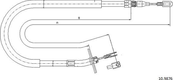 Cabor 10.9876 - Kabel, dayanacaq əyləci furqanavto.az