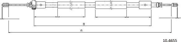 Cabor 10.4655 - Kabel, dayanacaq əyləci furqanavto.az