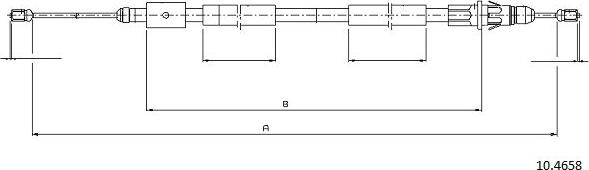 Cabor 10.4658 - Kabel, dayanacaq əyləci furqanavto.az