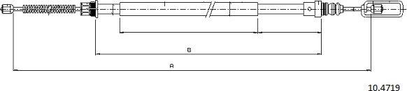 Cabor 10.4719 - Kabel, dayanacaq əyləci furqanavto.az