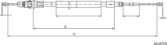 Cabor 10.4715 - Kabel, dayanacaq əyləci furqanavto.az