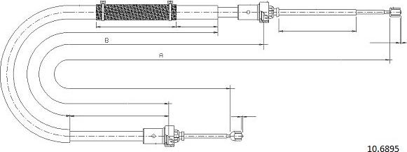 Cabor 10.6895 - Kabel, dayanacaq əyləci furqanavto.az