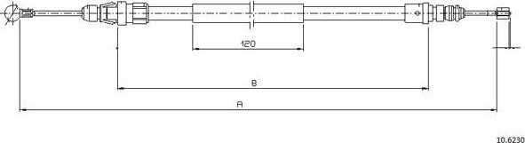 Cabor 10.6230 - Kabel, dayanacaq əyləci furqanavto.az