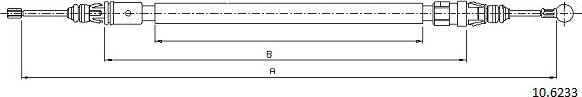Cabor 10.6233 - Kabel, dayanacaq əyləci furqanavto.az