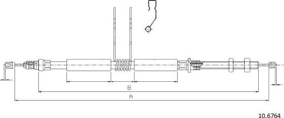 Cabor 10.6764 - Kabel, dayanacaq əyləci furqanavto.az