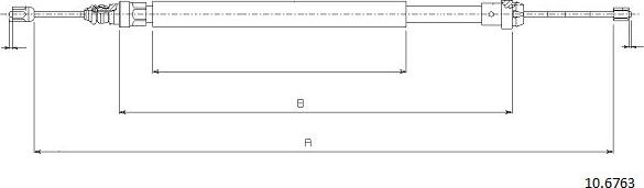 Cabor 10.6763 - Kabel, dayanacaq əyləci furqanavto.az
