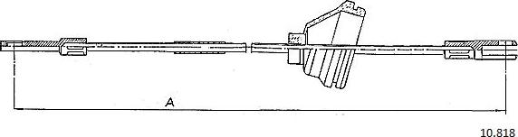 Cabor 10.818 - Kabel, dayanacaq əyləci furqanavto.az