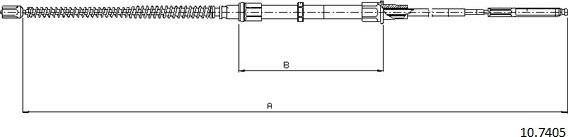 Cabor 10.7405 - Kabel, dayanacaq əyləci furqanavto.az