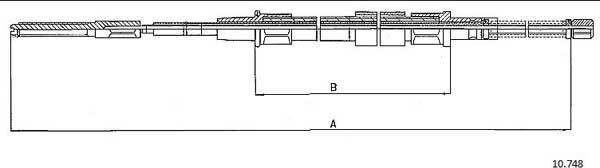 Cabor 10.748 - Kabel, dayanacaq əyləci furqanavto.az