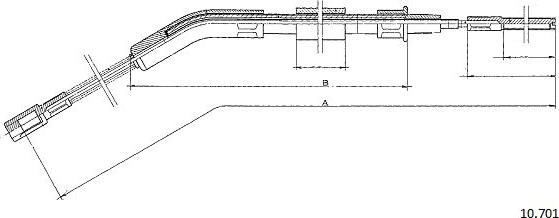 Cabor 10.701 - Kabel, dayanacaq əyləci furqanavto.az