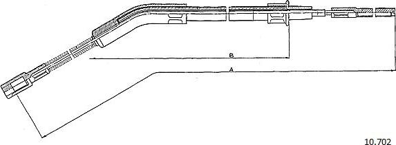 Cabor 10.702 - Kabel, dayanacaq əyləci furqanavto.az