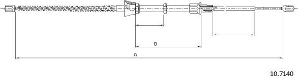 Cabor 10.7140 - Kabel, dayanacaq əyləci furqanavto.az