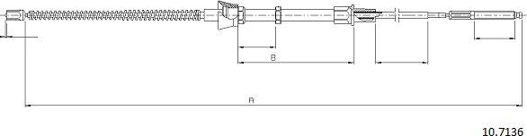 Cabor 10.7136 - Kabel, dayanacaq əyləci furqanavto.az