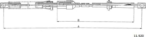 Cabor 11.920 - Sürətləndirici kabel furqanavto.az