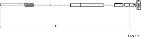 Cabor 11.5936 - Kabel, dayanacaq əyləci furqanavto.az