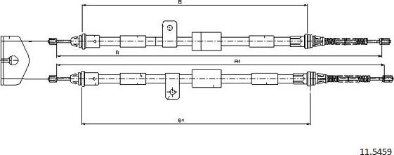 Cabor 11.5459 - Kabel, dayanacaq əyləci furqanavto.az