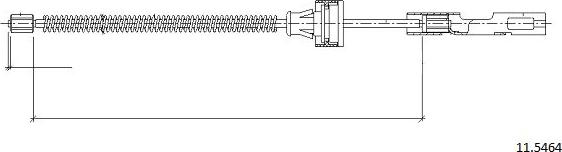 Cabor 11.5464 - Kabel, dayanacaq əyləci furqanavto.az