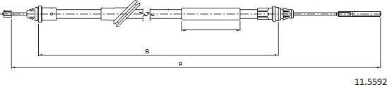 Cabor 11.5592 - Kabel, dayanacaq əyləci furqanavto.az