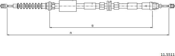 Cabor 11.5511 - Kabel, dayanacaq əyləci furqanavto.az