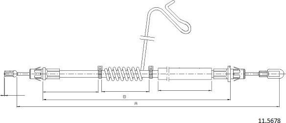 Cabor 11.5678 - Kabel, dayanacaq əyləci furqanavto.az