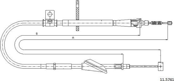 Cabor 11.5741 - Kabel, dayanacaq əyləci furqanavto.az