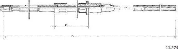 Cabor 11.574 - Kabel, dayanacaq əyləci furqanavto.az
