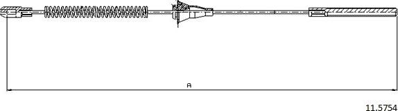 Cabor 11.5754 - Kabel, dayanacaq əyləci furqanavto.az