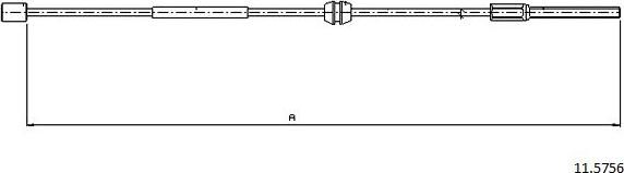 Cabor 11.5756 - Kabel, dayanacaq əyləci furqanavto.az