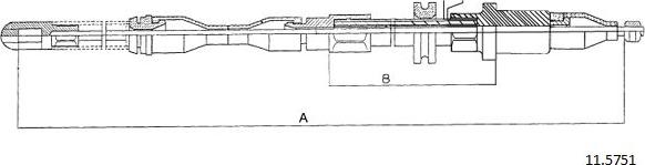 Cabor 11.5751 - Kabel, dayanacaq əyləci furqanavto.az