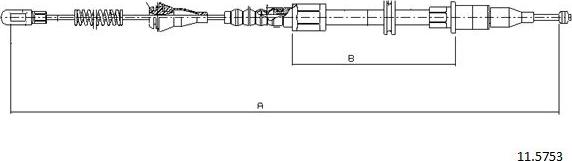 Cabor 11.5753 - Kabel, dayanacaq əyləci furqanavto.az