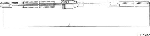 Cabor 11.5752 - Kabel, dayanacaq əyləci furqanavto.az