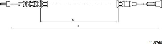 Cabor 11.5768 - Kabel, dayanacaq əyləci furqanavto.az