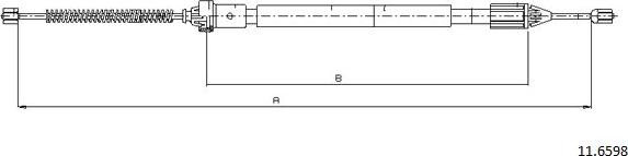 Cabor 11.6598 - Kabel, dayanacaq əyləci furqanavto.az