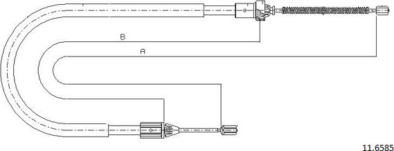 Cabor 11.6585 - Kabel, dayanacaq əyləci furqanavto.az