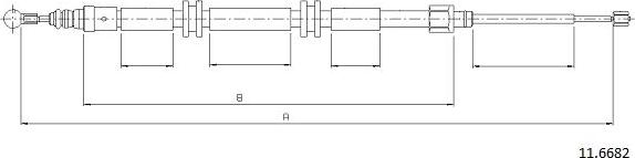 Cabor 11.6682 - Kabel, dayanacaq əyləci furqanavto.az