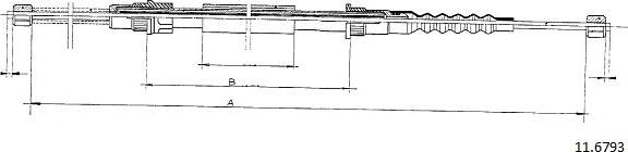 Cabor 11.6793 - Kabel, dayanacaq əyləci furqanavto.az