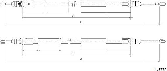 Cabor 11.6773 - Kabel, dayanacaq əyləci furqanavto.az