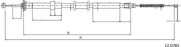 Cabor 12.0765 - Kabel, dayanacaq əyləci furqanavto.az