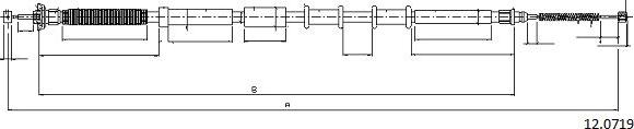 Cabor 12.0719 - Kabel, dayanacaq əyləci furqanavto.az